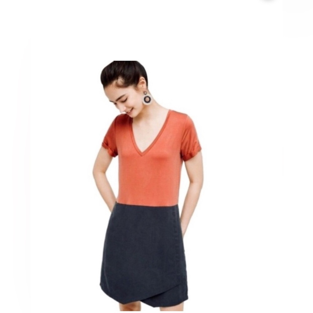 Dolan Anthropologie Left Coast Collection Colorblock Horizon Shift Dress EUC S